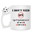 Кружка с футбольным мячиком