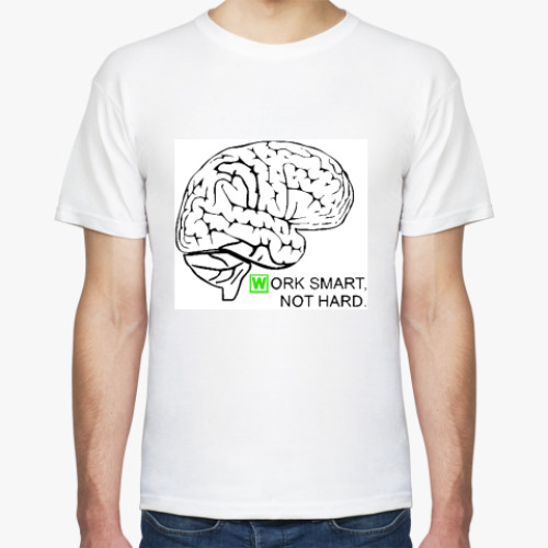 Футболка с принтом Мозг