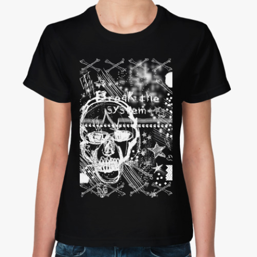 Женская футболка с принтом Be grunge!