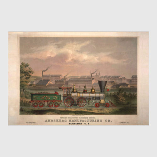 Постер с принтом Паровоз