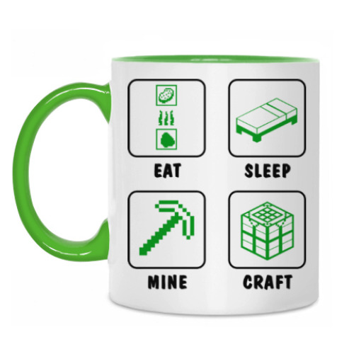 Кружка с принтом Minecraft
