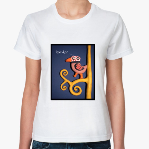 Классическая футболка с принтом Пластилин