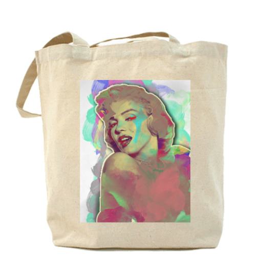 Сумка шоппер с принтом Monroe Art