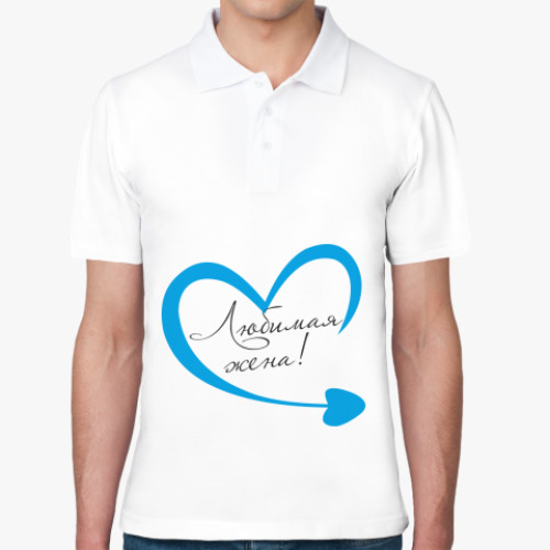 Рубашка поло с принтом Любимая жена