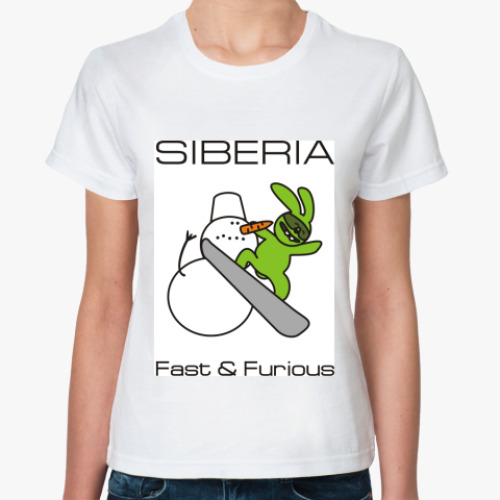 Классическая футболка с принтом Fast & Furious