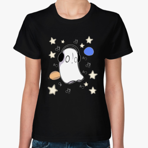 Женская футболка с принтом Napstablook