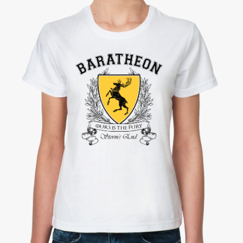 Классическая футболка с принтом House Baratheon