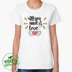 Женская футболка органик