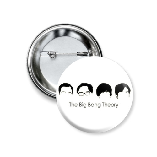 Значок 37мм с принтом The big bang theory