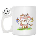 Кружка с футбольным мячиком