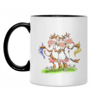 Кружка двухцветная