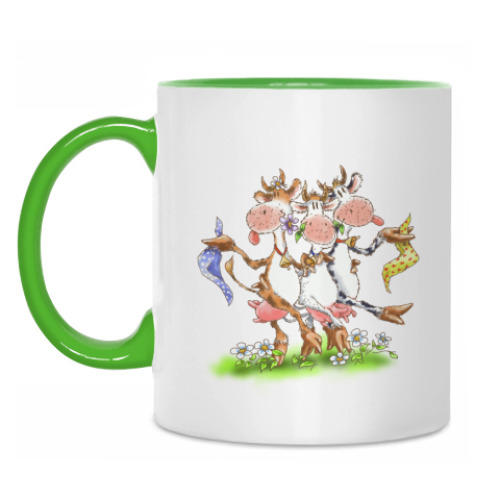 Кружка с принтом Три подруги