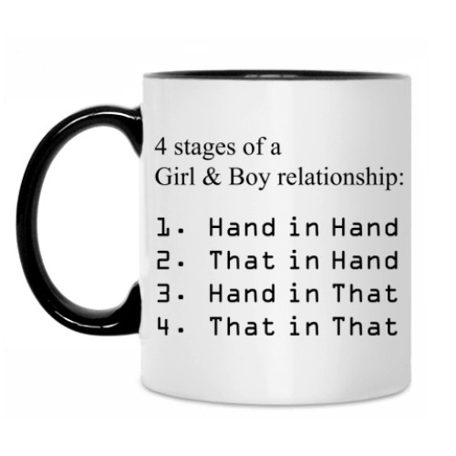 Кружка с принтом Girl & Boy