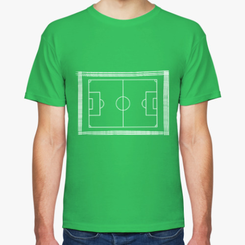 Футболка с принтом Схема футбольного поля
