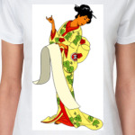 Женская футболка, белая