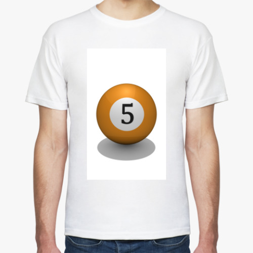 Футболка с принтом Бильярдный шар