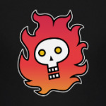 Burning skull