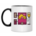 Кружка двухцветная