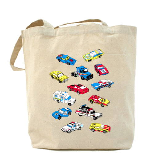 Сумка шоппер с принтом Cars Холщовая сумка