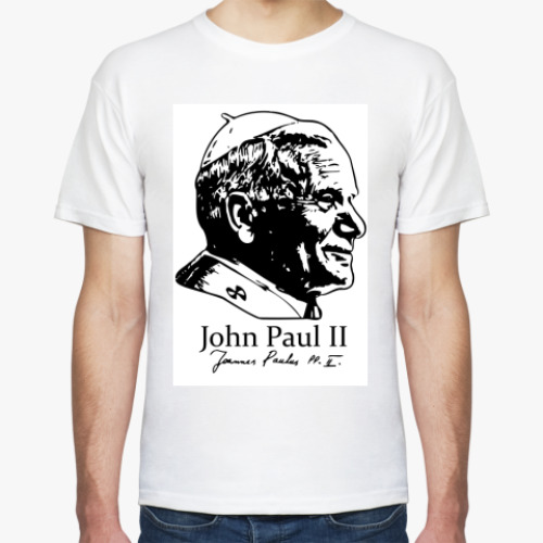 Футболка с принтом John Paul II