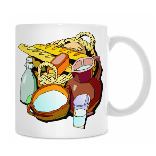 Кружка с принтом Молоко полезно!