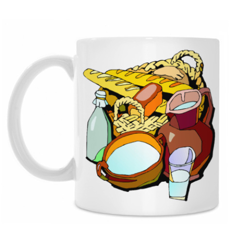 Кружка с принтом Молоко полезно!