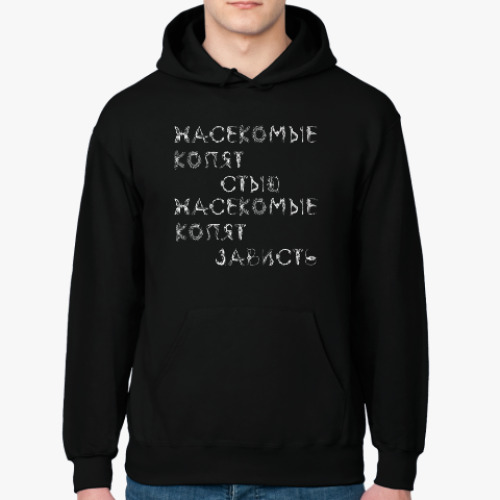 Толстовка худи с принтом насекомые