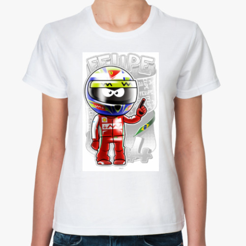 Классическая футболка с принтом Felipe #4 '13