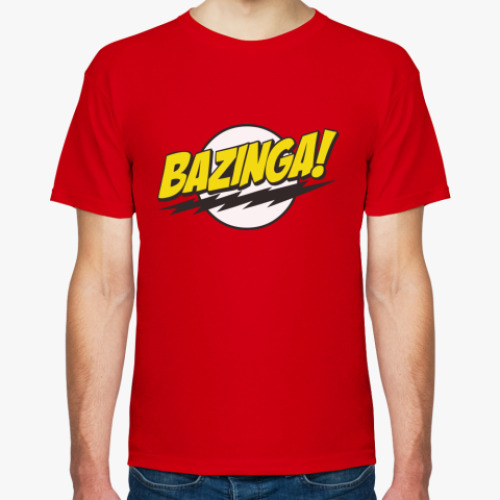 Футболка с принтом BAZINGA!
