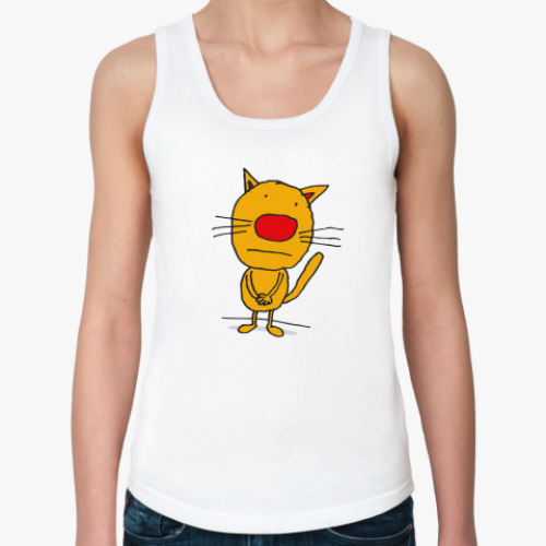 Женская майка с принтом 'Котег'