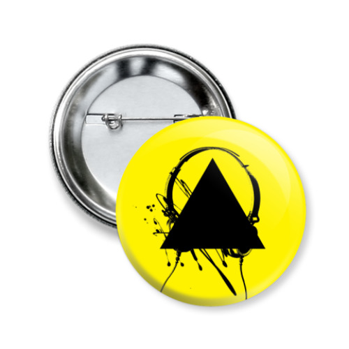 Значок 50мм с принтом 'Triangle'
