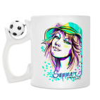 Кружка с футбольным мячиком