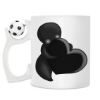 Кружка с футбольным мячиком