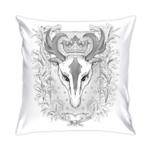 Подушка с принтом Олень
