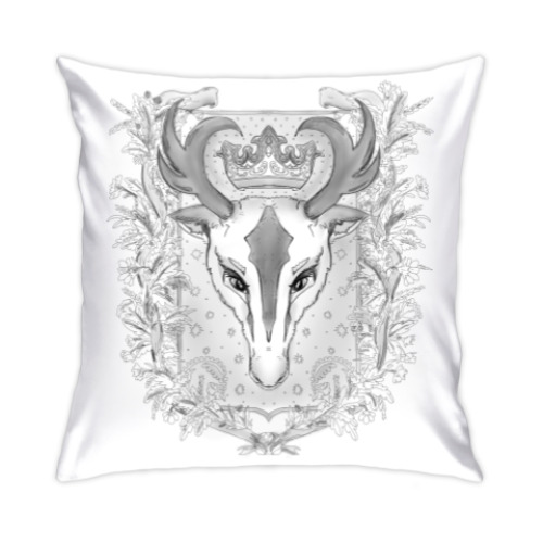Подушка с принтом Олень