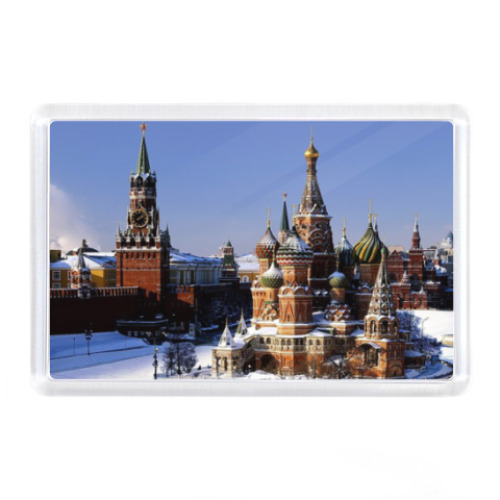 Магнит с принтом Москва