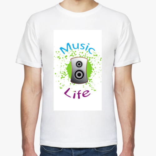 Футболка с принтом Music