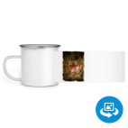 Кружка металлическая белая (круговая запечатка)