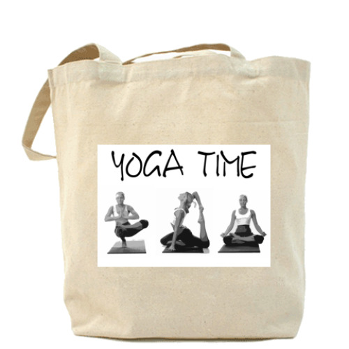 Сумка шоппер с принтом YOGA TIME