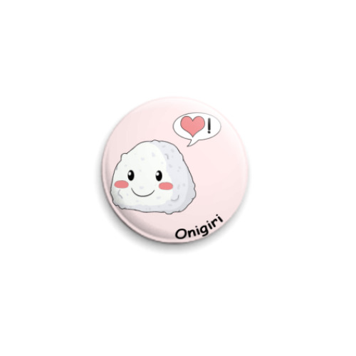 Значок 25мм с принтом 'Sushi kawaii'