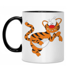 Двухцветная кружка Funny tiger