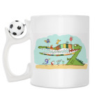 Кружка с футбольным мячиком
