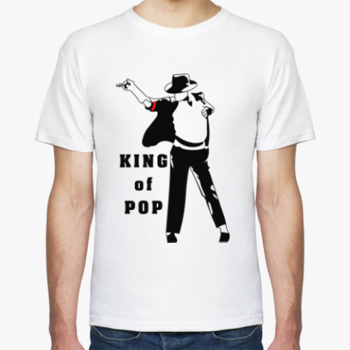 Футболка с принтом King of pop. Майкл Джексон