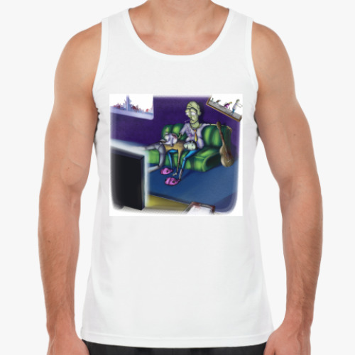 Майка с принтом Life zombie!