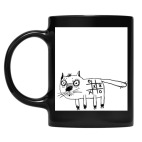 Кружка цветная UV-DTF