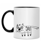 Кружка двухцветная