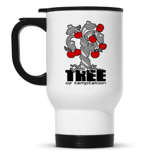 Кружка-термос с принтом Tree of temptation