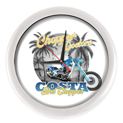 Настенные часы с принтом Chopper Doctors