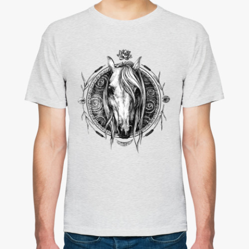 Футболка с принтом Водяной конь