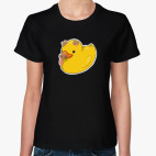 Классическая женская футболка Утка Snap Duck